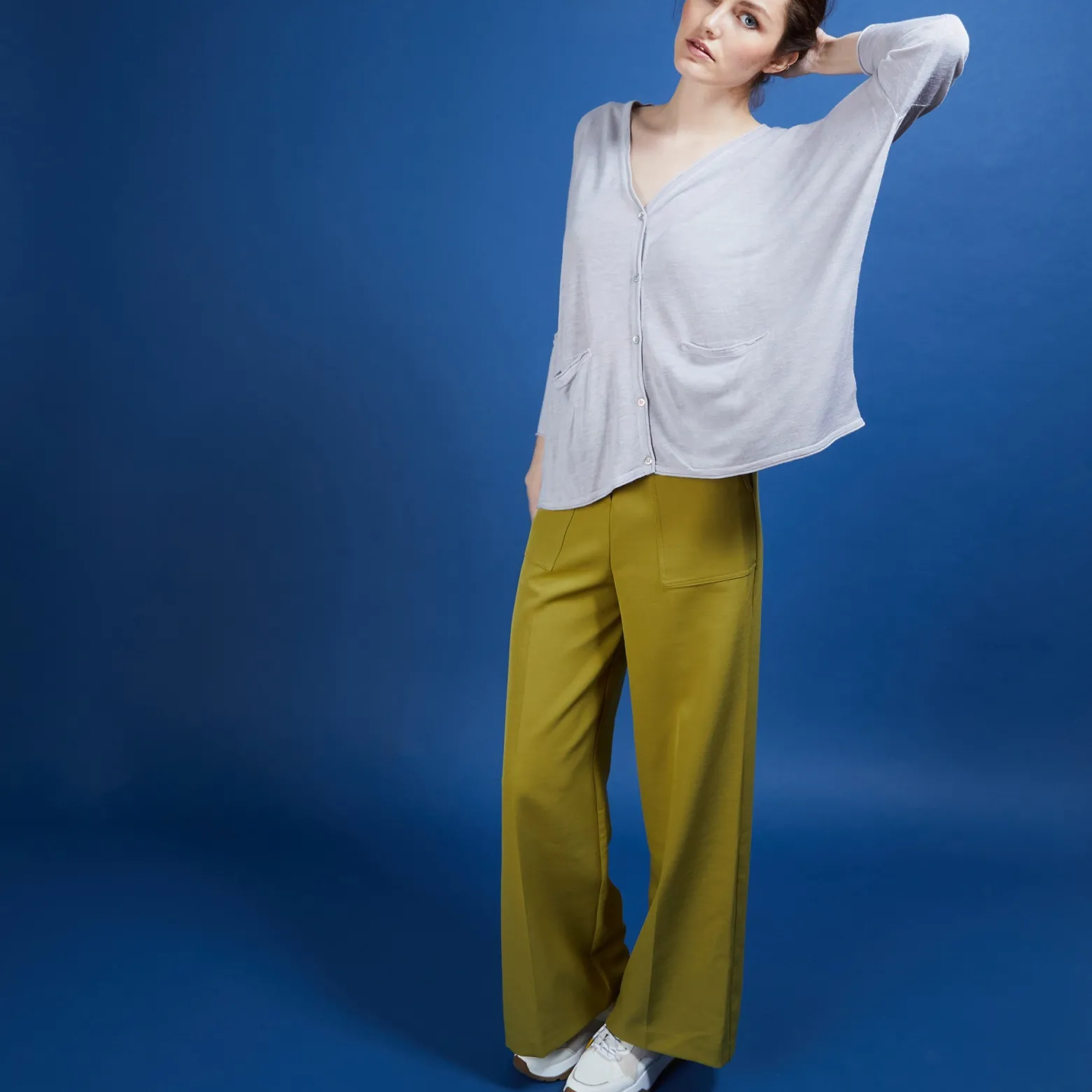 Montagut Long linen cardigan - Ballon