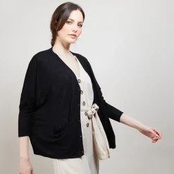 Montagut Long linen cardigan - Ballon