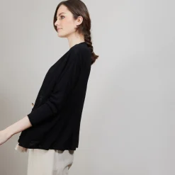 Montagut Long linen cardigan - Ballon