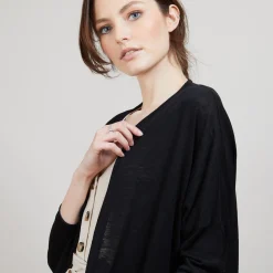 Montagut Long linen cardigan - Ballon