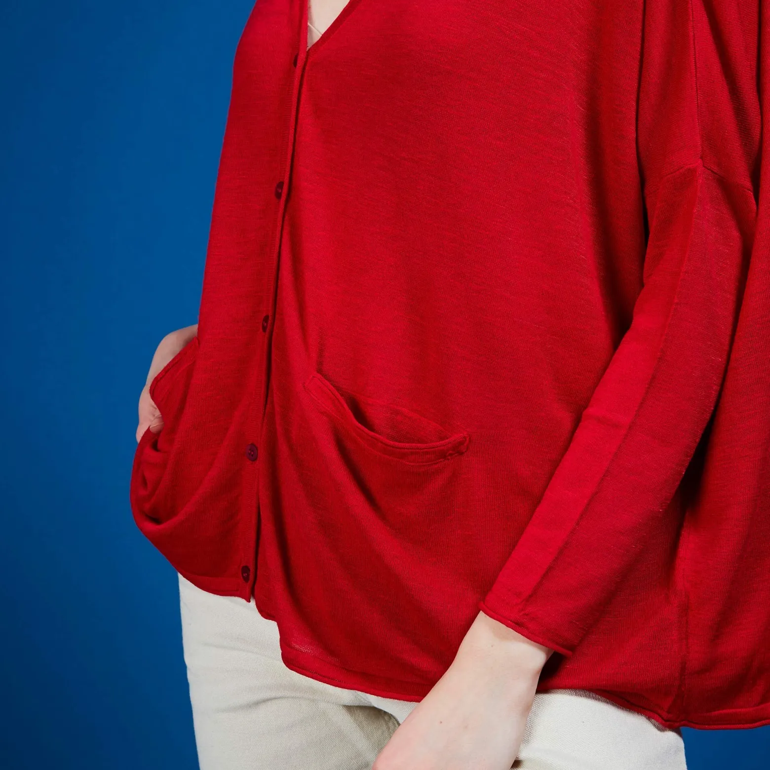 Montagut Long linen cardigan - Ballon