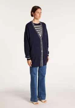 Montagut Long linen cashmere cardigan - Narcissa
