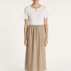 Montagut Long linen skirt - MAELY