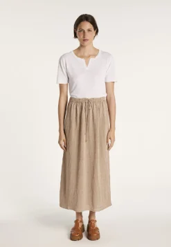 Montagut Long linen skirt - MAELY