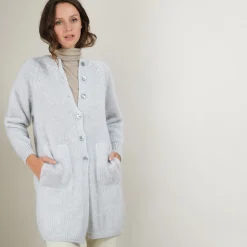 Montagut Long mohair cardigan with pockets - Gaya