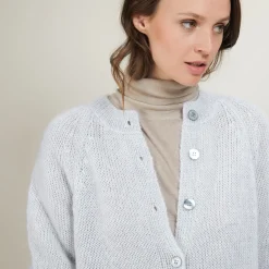 Montagut Long mohair cardigan with pockets - Gaya