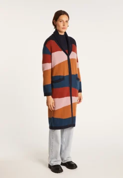 Montagut Long multicoloured cashmere cardigan - Saison