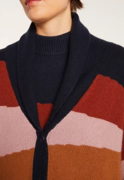 Montagut Long multicoloured cashmere cardigan - Saison