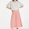 Montagut Long skirt in merino wool - Cecile