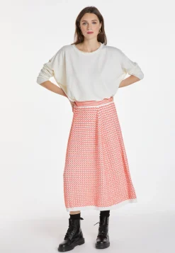 Montagut Long skirt in merino wool - Cecile
