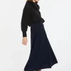 Montagut Long skirt in merino wool - Cecile