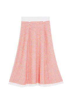 Montagut Long skirt in merino wool - Cecile