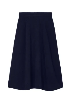 Montagut Long skirt in merino wool - Cecile