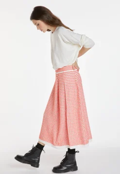 Montagut Long skirt in merino wool - Cecile