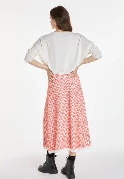 Montagut Long skirt in merino wool - Cecile