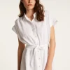 Montagut Long sleeve linen dress - Emy