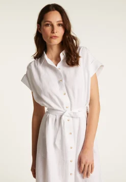 Montagut Long sleeve linen dress - Emy