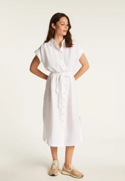 Montagut Long sleeve linen dress - Emy
