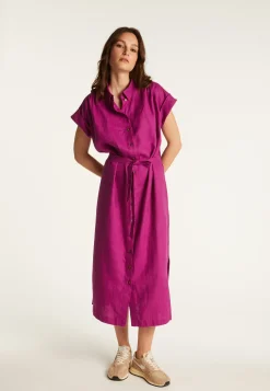 Montagut Long sleeve linen dress - Emy