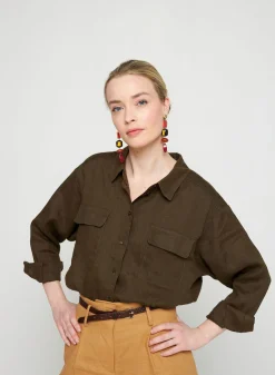 Montagut Long sleeve linen shirt - Tonya