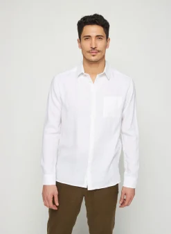 Montagut Long sleeve linen shirt - Robin