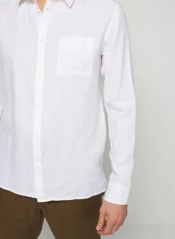 Montagut Long sleeve linen shirt - Robin
