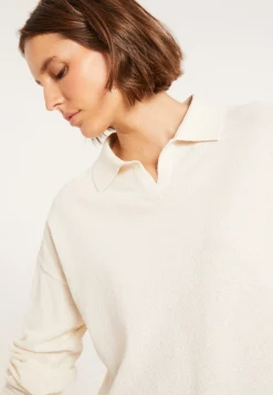 Montagut Long sleeve polo shirt in brushed cotton - Melvina