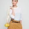 Montagut Long sleeve striped linen T-shirt - Tacha