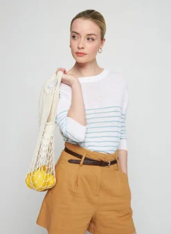 Montagut Long sleeve striped linen T-shirt - Tacha
