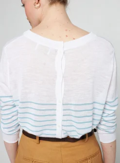 Montagut Long sleeve striped linen T-shirt - Tacha