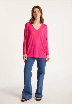 Montagut Long Sleeve V-neck T-shirt - Balou