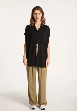 Montagut Long slub linen vest - Nora