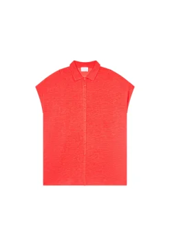 Montagut Long slub linen vest - Nora