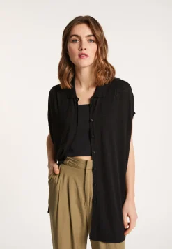 Montagut Long slub linen vest - Nora