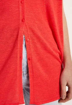 Montagut Long slub linen vest - Nora