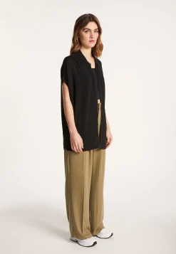 Montagut Long slub linen vest - Nora