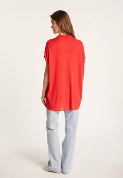 Montagut Long slub linen vest - Nora