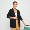 Montagut Long vest with pockets in flamed linen - Tabata