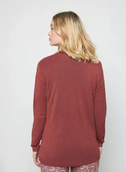 Montagut Long vest with pockets in flamed linen - Tabata
