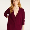 Montagut Long V-neck cashmere cardigan with slits and pockets - Aden