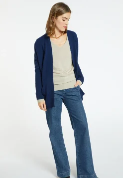 Montagut Long wool and cashmere cardigan - Cabery