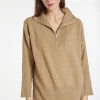 Montagut Long zip-neck sweater in wool and cashmere - Charlotte