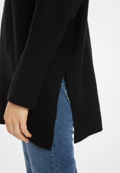 Montagut Long zip-neck sweater in wool and cashmere - Charlotte