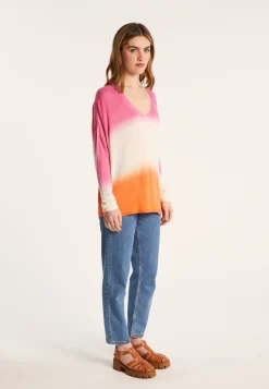 Montagut Long-sleeved dip dye t-shirt - Nahla Bis