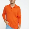 Montagut Long-sleeved polo shirt in merino wool - Sidney