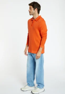 Montagut Long-sleeved polo shirt in merino wool - Sidney