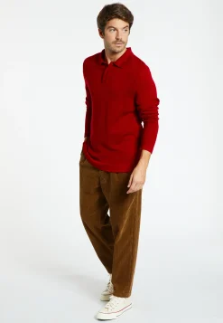 Montagut Long-sleeved polo shirt in merino wool - Sidney
