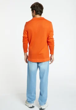 Montagut Long-sleeved polo shirt in merino wool - Sidney