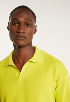 Montagut Long-sleeved polo shirt in flamed cotton and linen - Ido