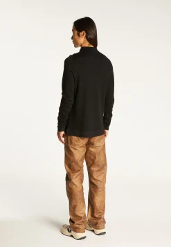 Montagut Long-sleeved polo shirt in merino wool - Sidney